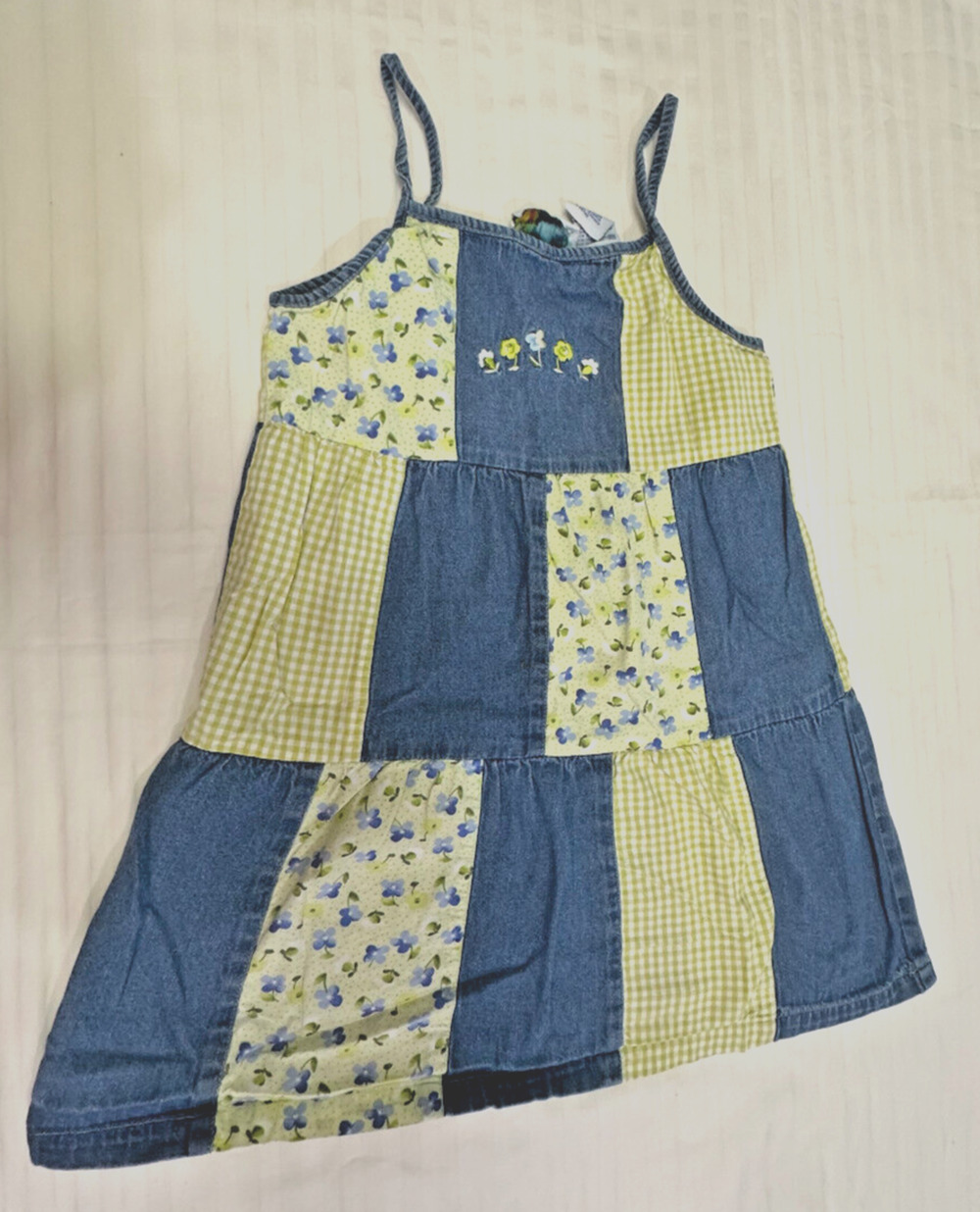 🍏🍏🍏  NO KIDDING GIRLS SLEEVELESS DRESS SIZE 6X COTTON 🍏🍏🍏